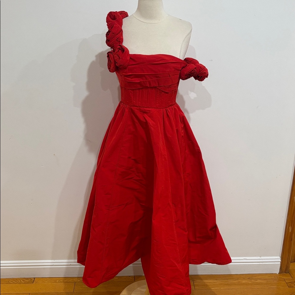 Rachel Gilbert Henley Strap Dress, Size: US 6 - Picture 6 of 11